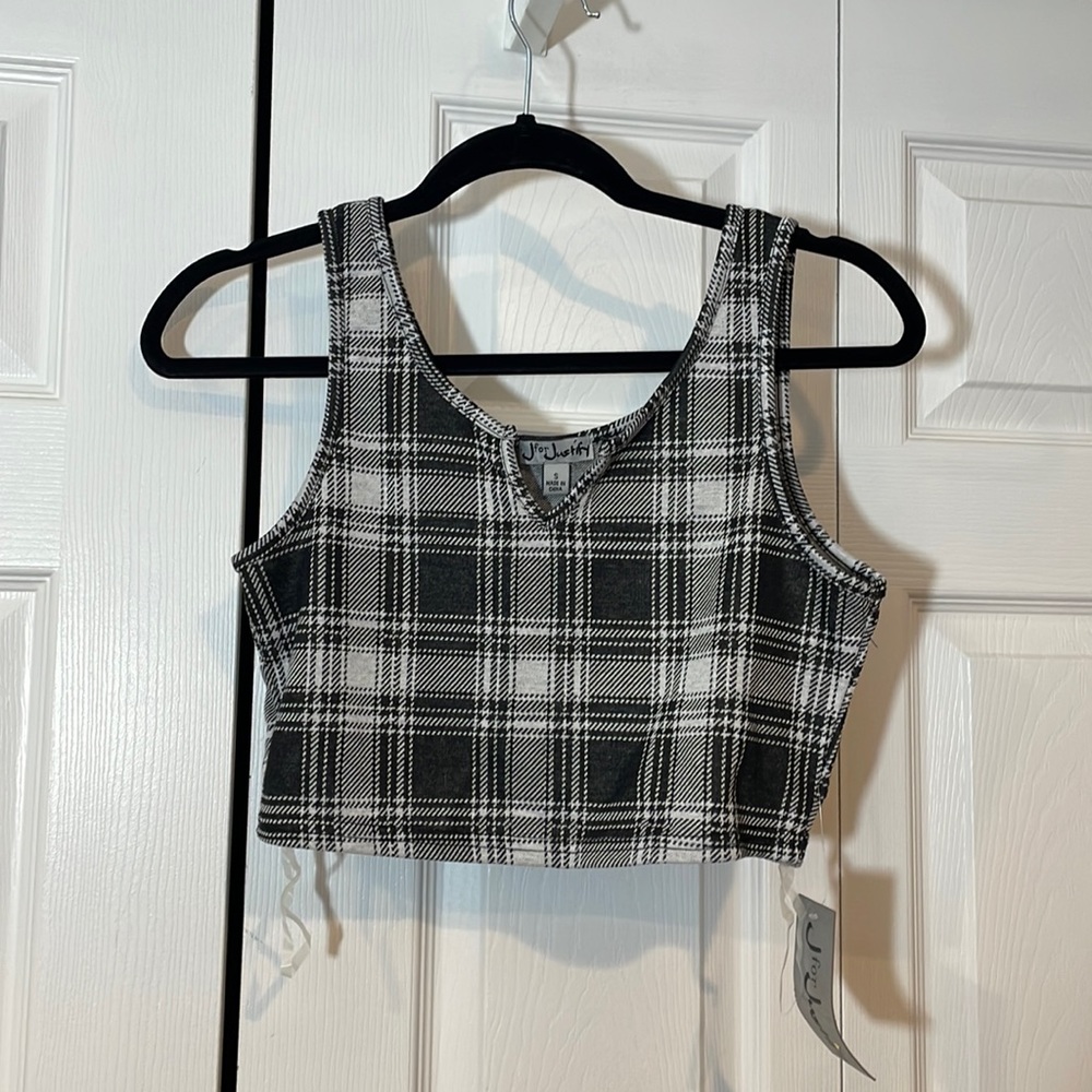 Plaid Print Tank Top